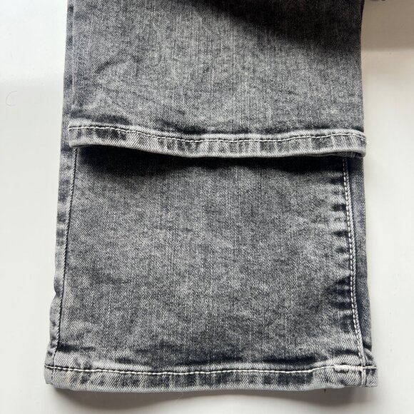 True Religion Billie Mid Rise Straight Leg Gray Denim Cotton Blend Jeans Size 33 - Picture 5 of 10